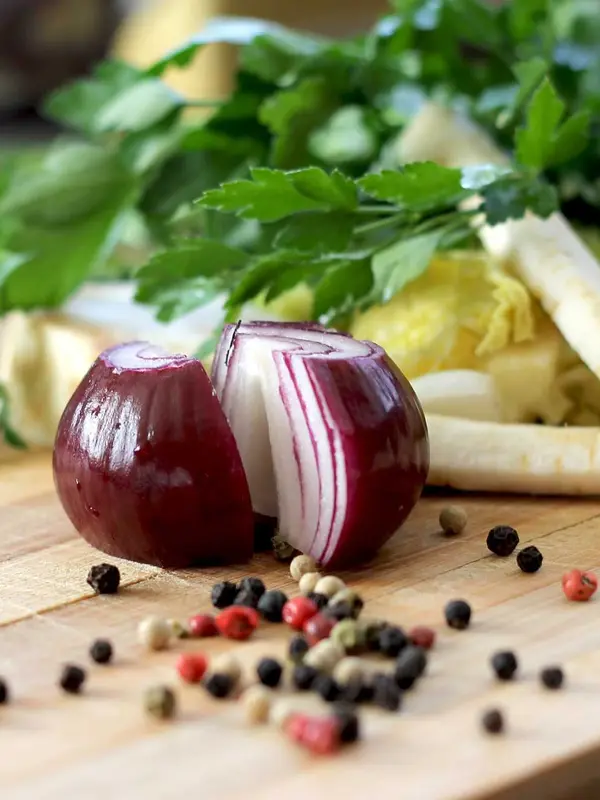 Vegetables on a board